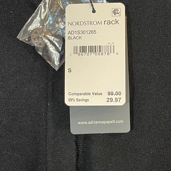 Adrianna Papell Black Cardigan Sweater Fancy Buttons Size S - Picture 5 of 7